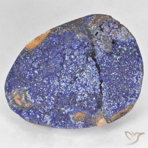 25.88ct Natural Azul marino intenso Azurita Druzy, Elegante, Opaco