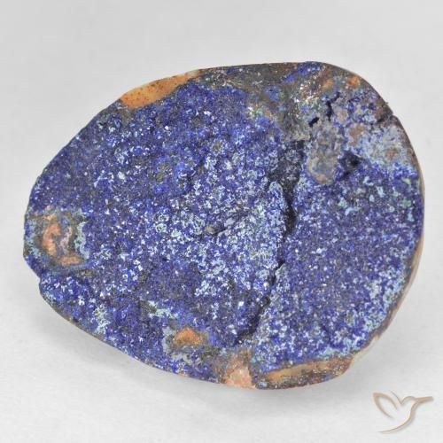 Azurita Druzy Azul marino intenso natural de 25.88 ct, Elegante, Opaco