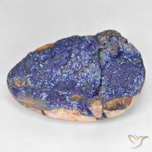 Azurita Druzy Azul marino intenso natural de 25.88 ct, Elegante, Opaco