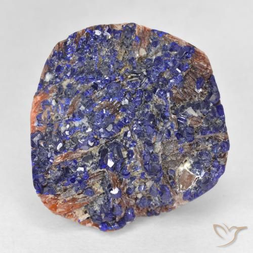 23.14ct Natural Azul marino intenso Azurita Druzy, Elegante, Opaco