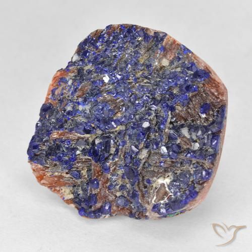 Azurita Druzy Azul marino intenso natural de 23.14 ct, Elegante, Opaco