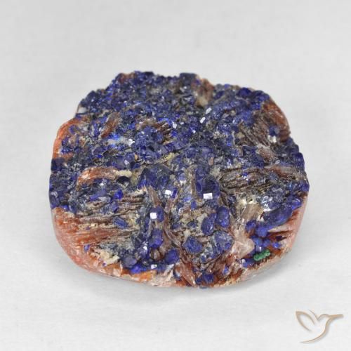 Azurita Druzy Azul marino intenso natural de 23.14 ct, Elegante, Opaco