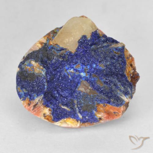 10.05ct Natural Azul marino intenso Azurita Druzy, Elegante, Opaco
