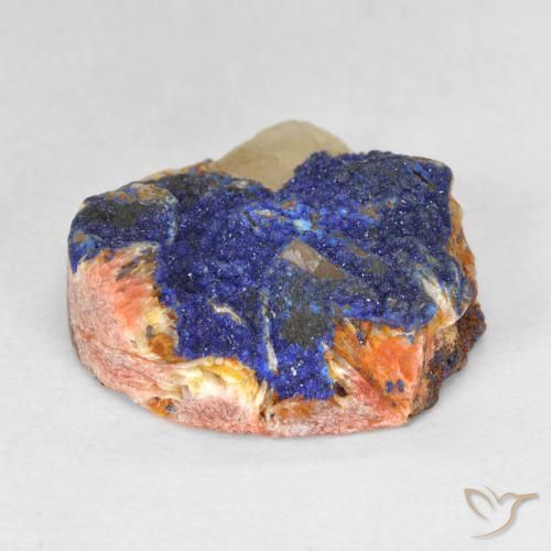 Azurita Druzy Azul marino intenso natural de 10.05 ct, Elegante, Opaco