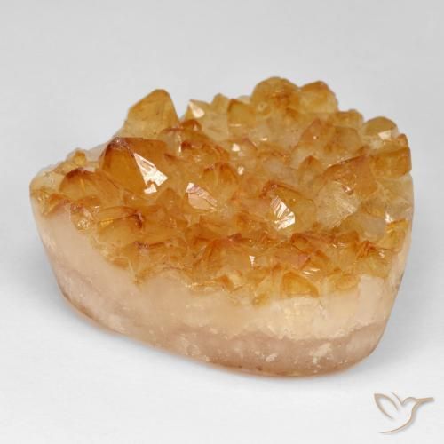 Citrino druzy Naranja miel natural de 71.45 ct, Trillón, Opaco