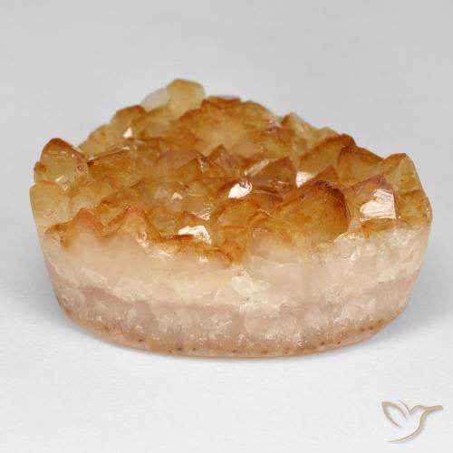 Citrino druzy Naranja miel natural de 71.45 ct, Trillón, Opaco