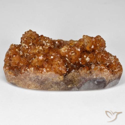 Citrino druzy Naranja rojizo oscuro natural de 91.49 ct, Elegante, Opaco
