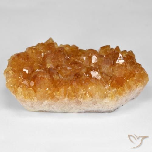 Citrino druzy Naranja intenso natural de 118.69 ct, Elegante, Opaco
