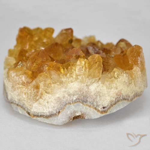 Citrino druzy Dorado naranja natural de 81.13 ct, Elegante, Opaco