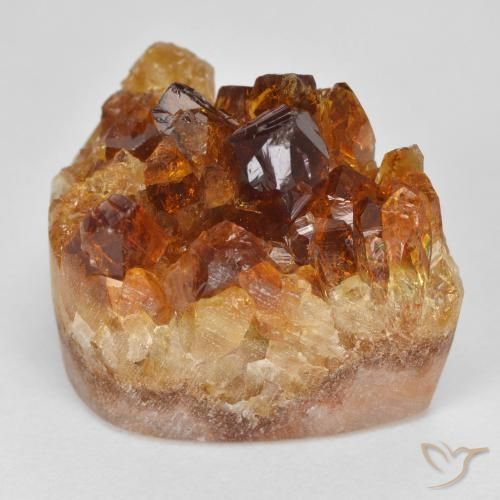 Citrino druzy Naranja oscuro natural de 27.56 ct, Elegante, Opaco