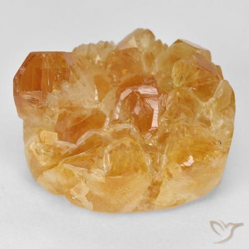 26.38ct Natural Naranja miel Citrino druzy, Elegante, Opaco