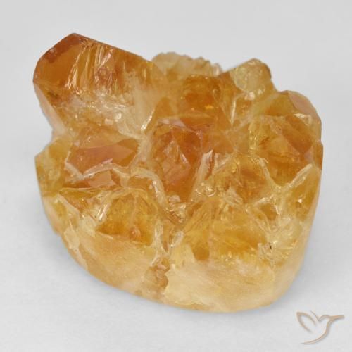 Citrino druzy Naranja miel natural de 26.38 ct, Elegante, Opaco