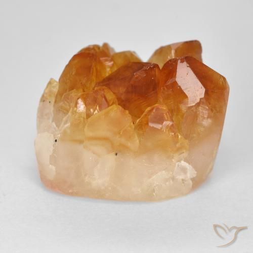 Citrino druzy Marrón naranja natural de 19.61 ct, Elegante, Opaco