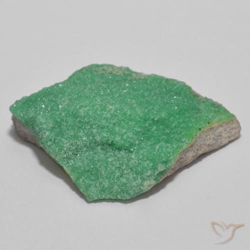 Variscita drusa Verde medio natural de 16.01 ct, Elegante, Opaco