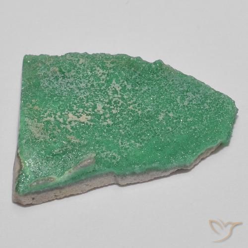 Variscita drusa Verde medio natural de 10.49 ct, Elegante, Opaco