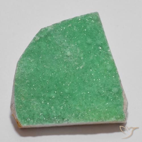 10.56ct Natural Verde amarillento Drusa variscita, Elegante, Opaco