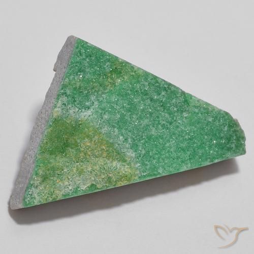 Variscita drusa Verde menta natural de 11.31 ct, Elegante, Opaco