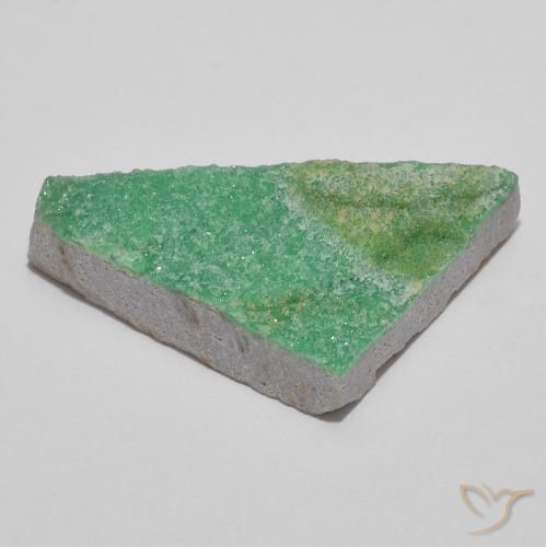 Variscita drusa Verde menta natural de 11.31 ct, Elegante, Opaco