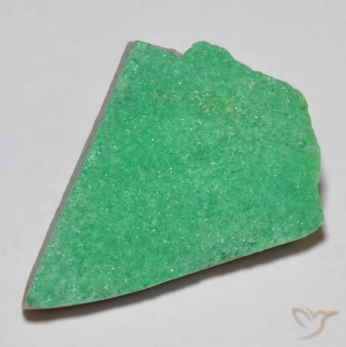 Variscita drusa Verde medio natural de 10.24 ct, Elegante, Opaco