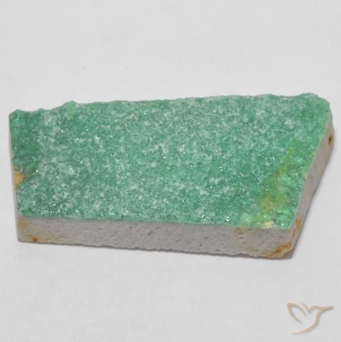 Variscita drusa Verde claro natural de 12.08 ct, Elegante, Opaco