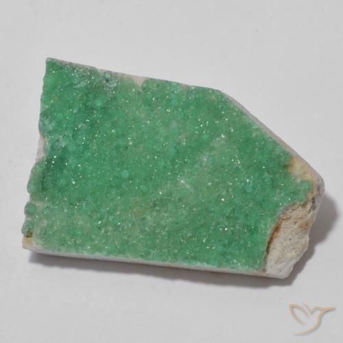 Variscita drusa Verde medio natural de 11.73 ct, Elegante, Opaco
