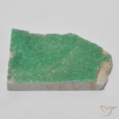 Variscita drusa Verde medio natural de 11.73 ct, Elegante, Opaco