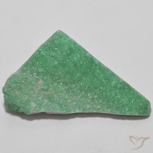13.75ct Natural Medium Light Green Drusa variscita, Elegante, Opaco