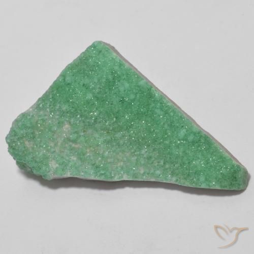 Variscita drusa Medium Light Green natural de 13.75 ct, Elegante, Opaco