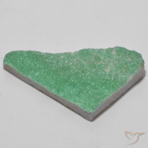 Variscita drusa Medium Light Green natural de 13.75 ct, Elegante, Opaco