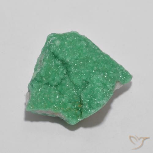 Variscita drusa Verde helecho intenso natural de 9.90 ct, Elegante, Opaco