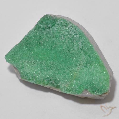 Variscita drusa Verde medio natural de 12.31 ct, Elegante, Opaco