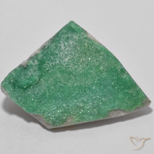 10.29ct Natural Verde albahaca claro Drusa variscita, Elegante, Opaco