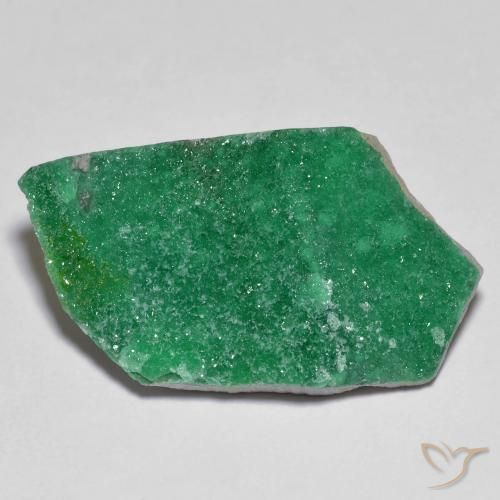 12.63ct Natural Verde medio Drusa variscita, Elegante, Opaco