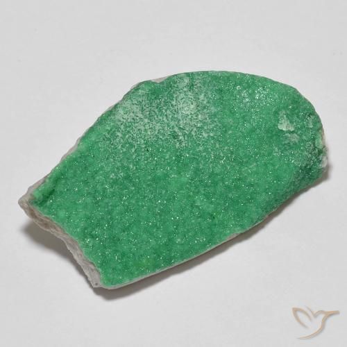 Variscita drusa Verde cálido natural de 17.75 ct, Elegante, Opaco
