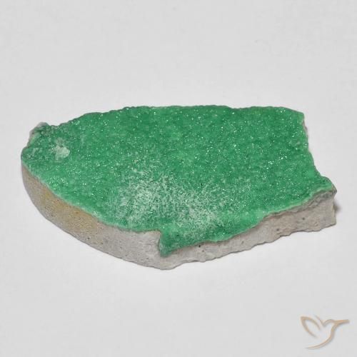 Variscita drusa Verde cálido natural de 17.75 ct, Elegante, Opaco