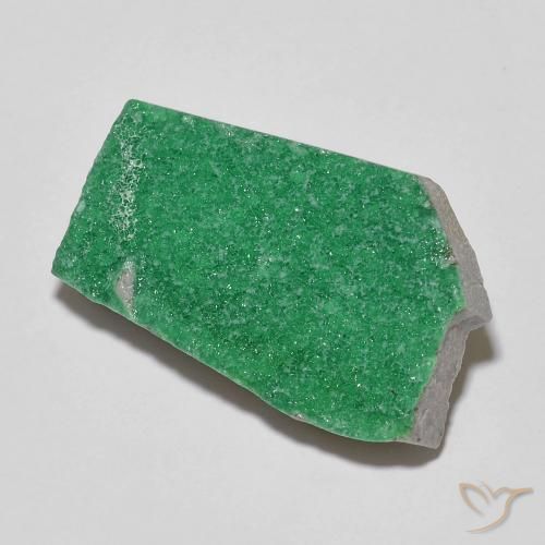 Variscita drusa Verde medio natural de 16.65 ct, Elegante, Opaco