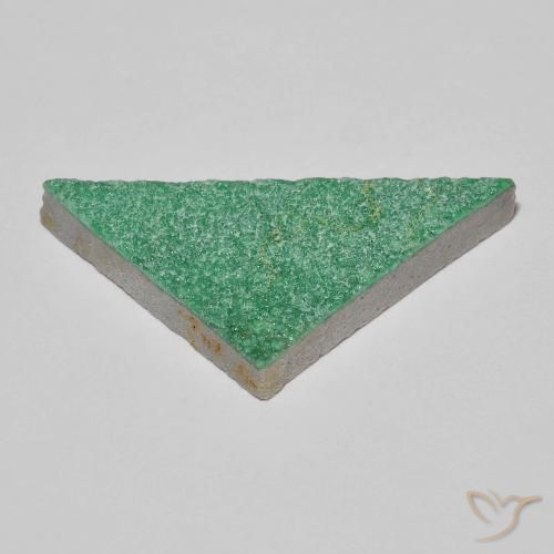 Variscita drusa Verde helecho intenso natural de 14.47 ct, Trillón, Opaco