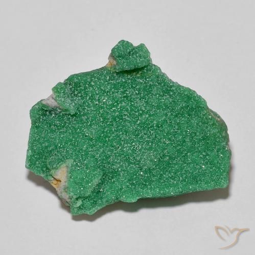 Variscita drusa Verde medio natural de 12.87 ct, Elegante, Opaco