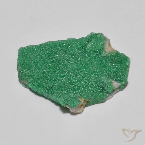 Variscita drusa Verde medio natural de 12.87 ct, Elegante, Opaco