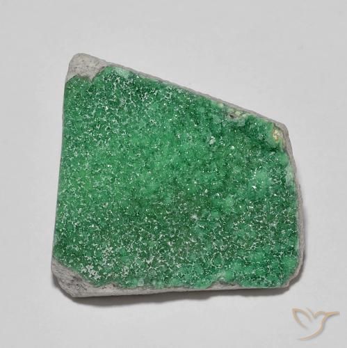 Variscita drusa Verde medio natural de 11.83 ct, Elegante, Opaco