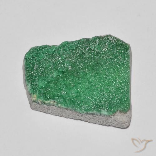 Variscita drusa Verde medio natural de 11.83 ct, Elegante, Opaco