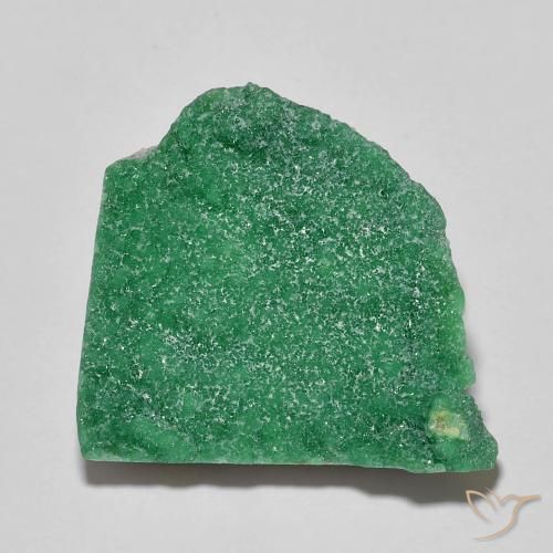 17.25ct Natural Verde albahaca claro Variscita drusa, Elegante, Opaco