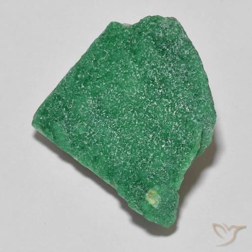 Variscita drusa Verde albahaca claro natural de 17.25 ct, Elegante, Opaco