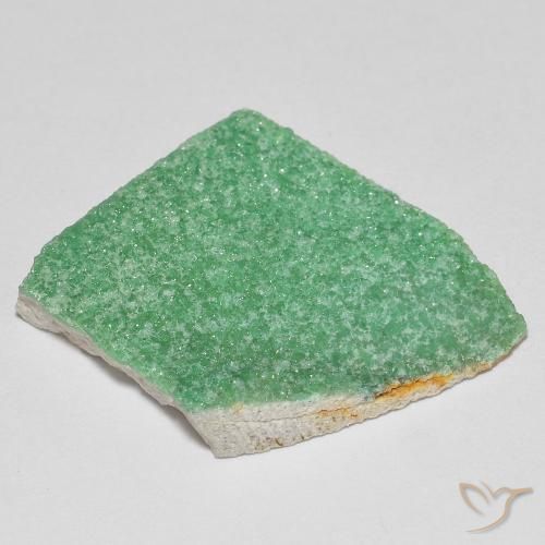 Drusa variscita Verde helecho natural de 12.22 ct, Elegante, Opaco