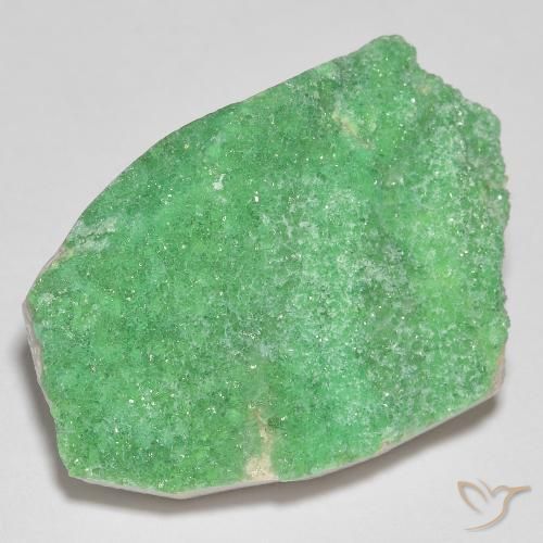 Variscita drusa Verde amarillento pálido natural de 21.42 ct, Elegante, Opaco