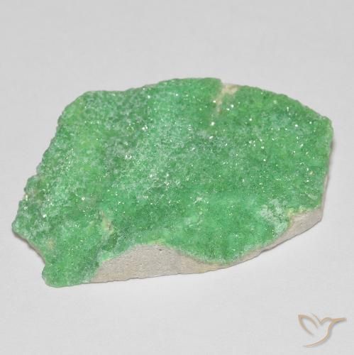 Variscita drusa Verde amarillento pálido natural de 21.42 ct, Elegante, Opaco