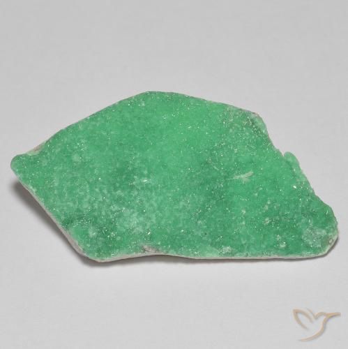 19.87ct Natural Verde trébol Drusa variscita, Elegante, Opaco