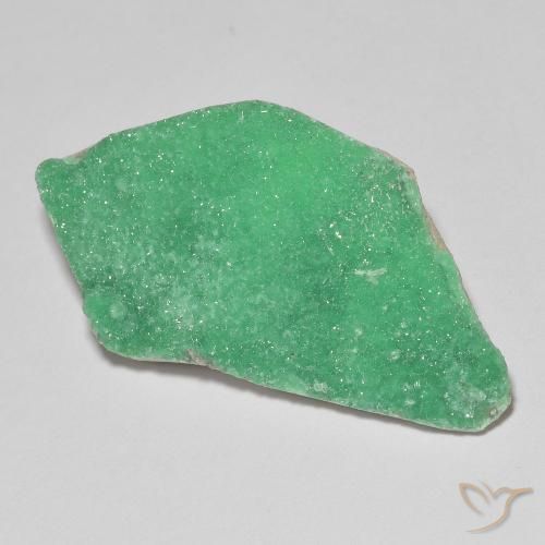 Variscita drusa Verde trébol natural de 19.87 ct, Elegante, Opaco