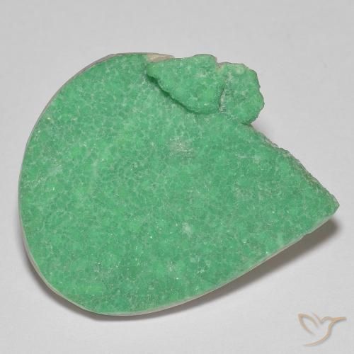 17.18ct Natural Verde trébol claro Drusa variscita, En forma de pera, Opaco