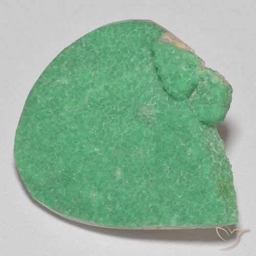 Variscita drusa Verde trébol claro natural de 17.18 ct, En forma de pera, Opaco